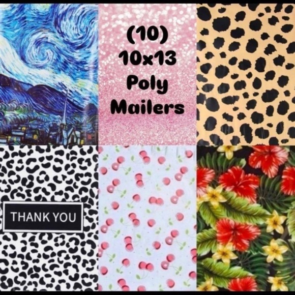 4/$20 - (10) 10x13 Assorted Fun Pack Poly Mailers (Pack #11) - Picture 1 of 6